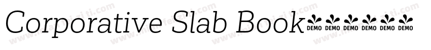 Corporative Slab Book字体转换